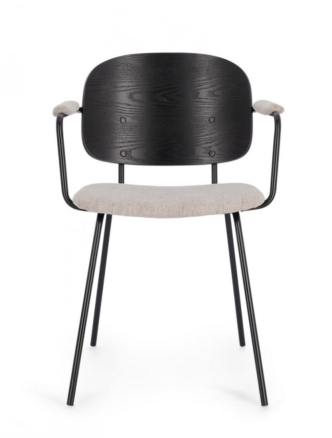 2x Sedia in tessuto 57x60x80 cm