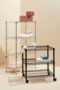 Libreria 75x35x120h in acciaio cromo lux