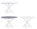 Base tavolo bianco D120 x 56 x 73.5 h in acciaio