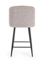 2x Sgabello cucina nero/visone 53x59x97