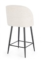 2x Sgabello cucina nero/avorio 53x59x97