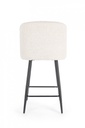 2x Sgabello cucina nero/avorio 53x59x97