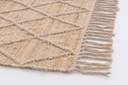 2x Tappeto naturale beige 70x140