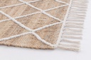 2x Tappeto naturale bianco 70x140