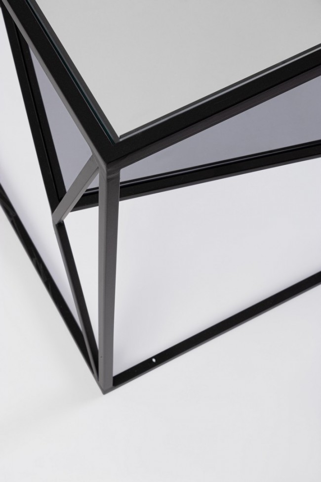 Tavolino in vetro 45x45x45 cm