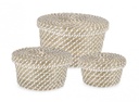 3x Cesta C-Cop jade to bianco D.19x11, D.25x13, D.30x18