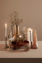 2x Bottiglia decorativa oro D.17,5x31h metallico