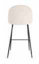 2x Sgabello bar nero/avorio 51x55x105h