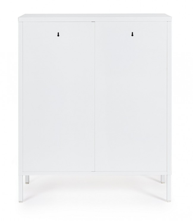 Credenza bianca 40x80x101,5h in acciaio