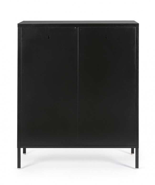 Credenza nera in acciaio 40x80x101,5h