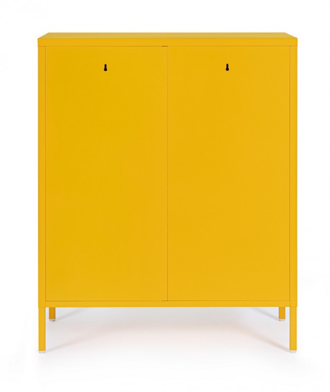 Credenza gialla 40x80x101,5h in acciaio