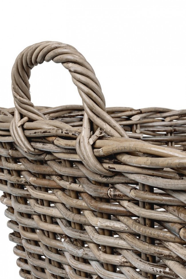 2x Cesto in fibre naturali 60x47x32h