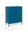 Credenza blu 40x80x101,5h in acciaio