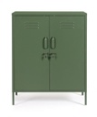 Credenza verde 40x80x101,5h in acciaio