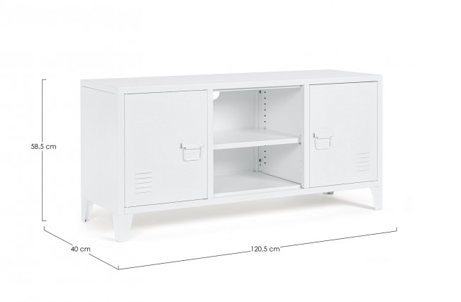 Mobile porta TV 40x120,5x58,5h bianco