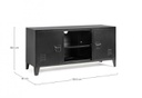 Porta TV mobile 40x120,5x58,5h in acciaio