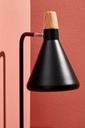 3x Lampada tavolo brill nera 26,5x15x46h