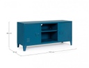 Mobile porta tv 40x120,5x58,5h in acciaio