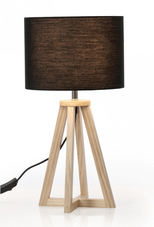 4x Lampada tavolo Stoccolma D.23x48,5h nero