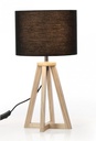 4x Lampada tavolo Stoccolma D.23x48,5h nero