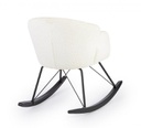Poltrona dondolo bianca 86x62x72