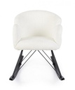 Poltrona dondolo bianca 86x62x72