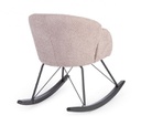 Poltrona dondolo rosa antico 86x62x72