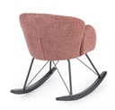 Poltrona dondolo 86x62x72 in bouclé
