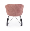 Poltrona dondolo 86x62x72 in bouclé