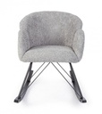 Poltrona dondolo grigio chiaro 86x62x72