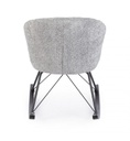 Poltrona dondolo grigio chiaro 86x62x72