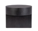 Tavolino nero in legno D.50 x 40h