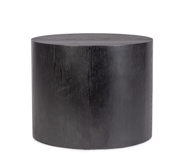 Tavolino nero in legno D.50 x 40h