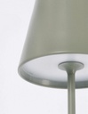 Lampada tavolo led etna verde salvia D.12x38h