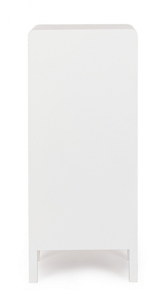 Cassettiera bianco-naturale 40x30x92 cm