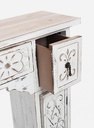 Cornice per camino decor spark bianco 115x23x95h
