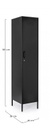 Armadio nero 46x38x185 h in acciaio