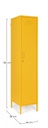 Armadio giallo 46x38x185 h in acciaio