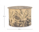 2x Tavolino in legno D.58x40 h40