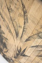 2x Tavolino in legno D.58x40 h40