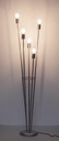 Piantana fiaccola 34x30x155h argento
