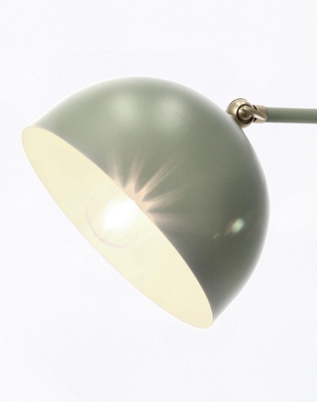 2x Lampada tavolo Glasgow verde salvia 32,5x20x41h