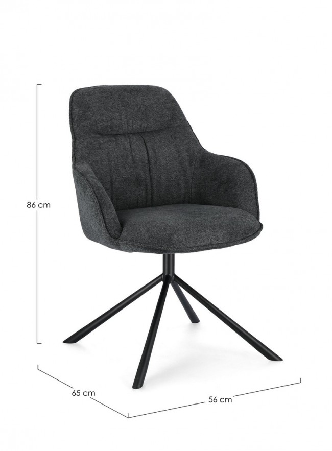 2x Poltrona grant dark 59x65x86