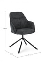 2x Poltrona grant dark 59x65x86