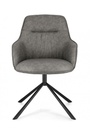 2x Poltrona grigia ecopelle 59x65x86