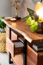 2x Lampada tavolo design nero-oro 30x17,5x46h