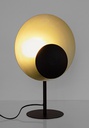 2x Lampada tavolo design nero-oro 30x17,5x46h