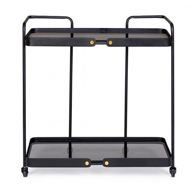 Carrello in vetro 69x34x69 cm