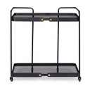 Carrello in vetro 69x34x69 cm