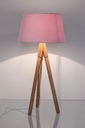 4x Lampada da tavolo rosa D.33x69h in legno